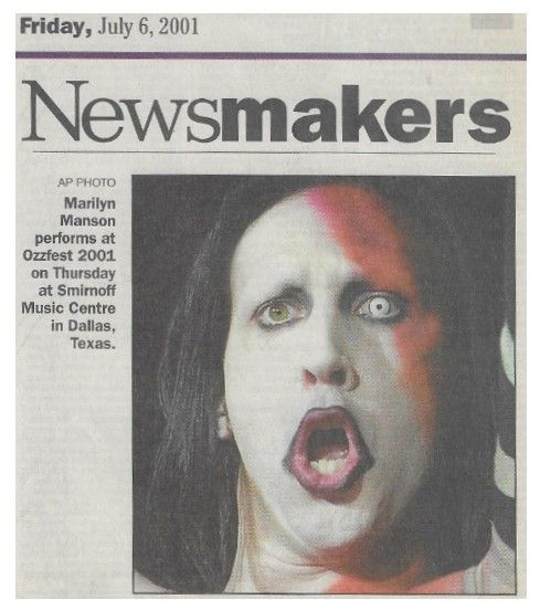 Marilyn Manson / Performs at Ozzfest (2001)