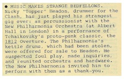 Clash, The / Music Makes Strange Bedfellows (1981)