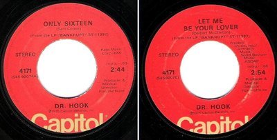 Dr. Hook / Only Sixteen (1975) / Capitol 4171 (Single, 7&quot; Vinyl)