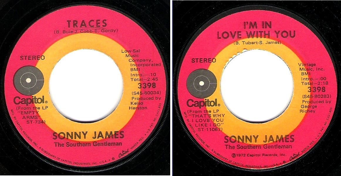 James, Sonny / Traces (1972) / Capitol 3398 (Single, 7&quot; Vinyl)