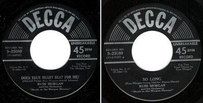 Morgan, Russ / Does Your Heart Beat for Me? (1950) / Decca 9-25080 (Single, 7&quot; Vinyl)