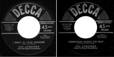 Lombardo, Guy / I Went to Your Wedding (1952) / Decca 9-28411 (Single, 7&quot; Vinyl)