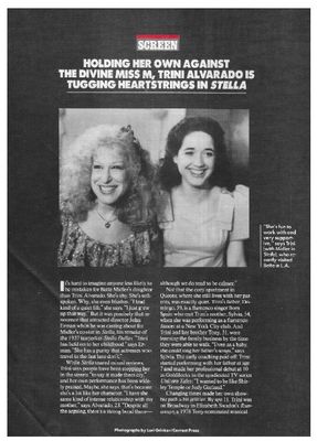 Alvarado, Trini / Tugging Heartstrings in Stella (1990)