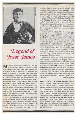 Various Artists / The Legend of Jesse James (1981)