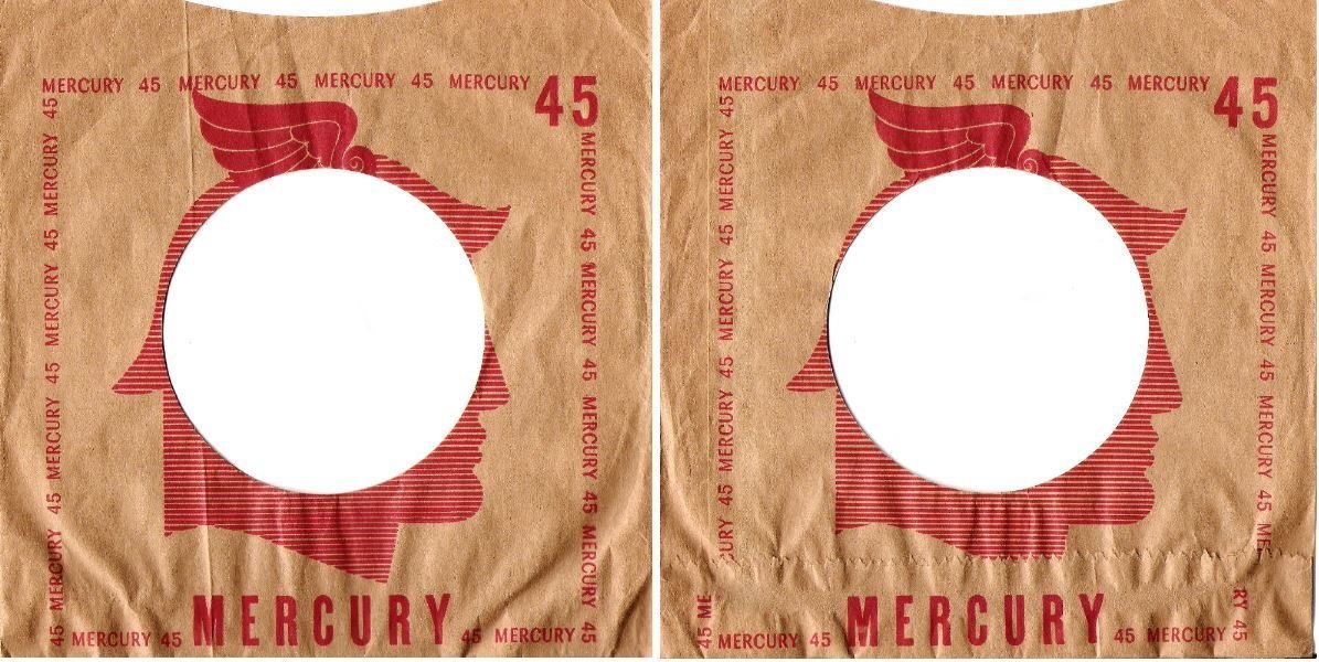 Mercury / Tan-Red / Mercury Head Artwork in Center (Record Company Sleeve, 7")