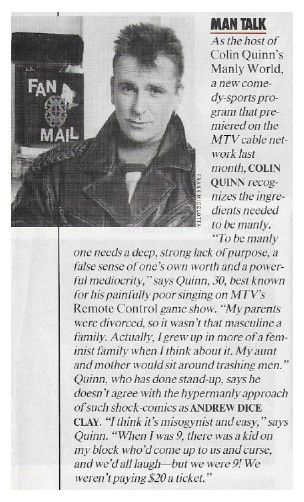 Quinn, Colin / Man Talk (1990)