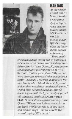 Quinn, Colin / Man Talk (1990)