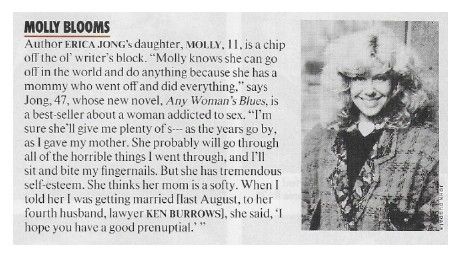 Jong, Erica / Molly Blooms (1990)