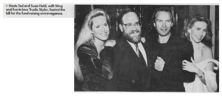 Sting / Rainforest Benefit-with Ted and Susie Field-Trudie Styler (1990)