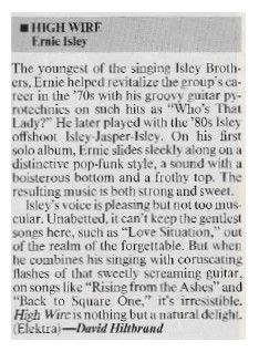 Isley, Ernie / High Wire (1990)