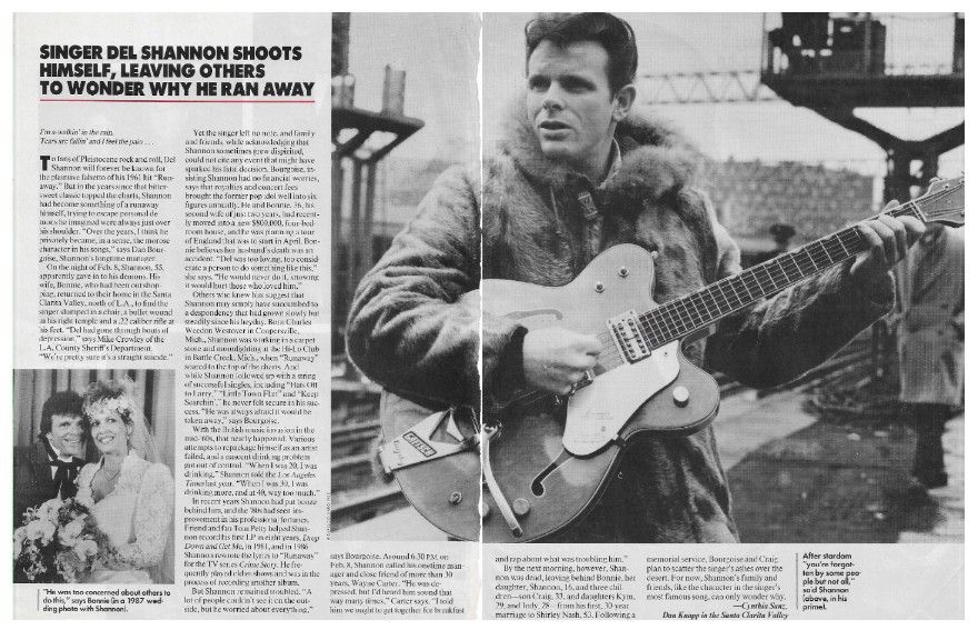 Shannon, Del / Singer Del Shannon Shoots Himself (1990)