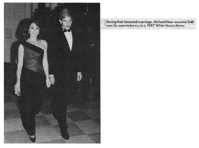 Sullivan, Kathleen / With Michael Kiner at White House Dinner (1987)