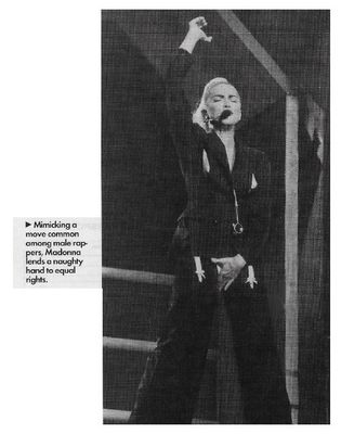 Madonna / Mimicking a Move Common Among Male Rappers / 1990