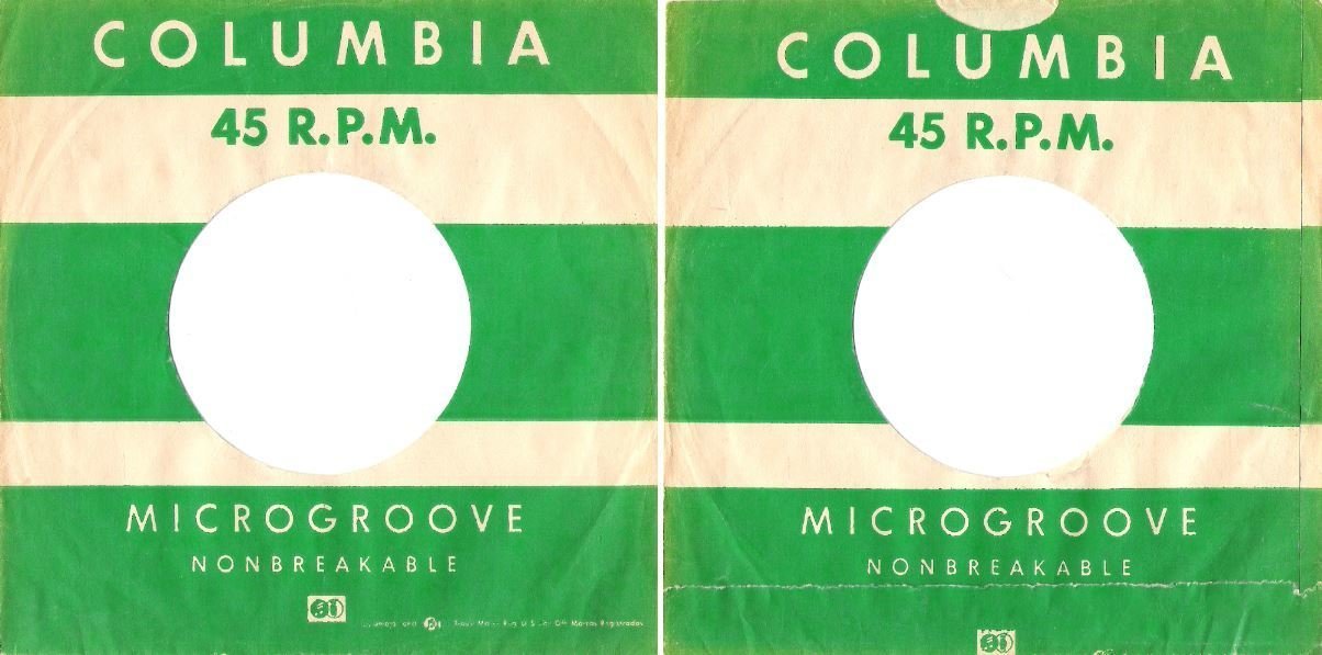 Columbia / Microgroove / Green-White / (Record Company Sleeve, 7")