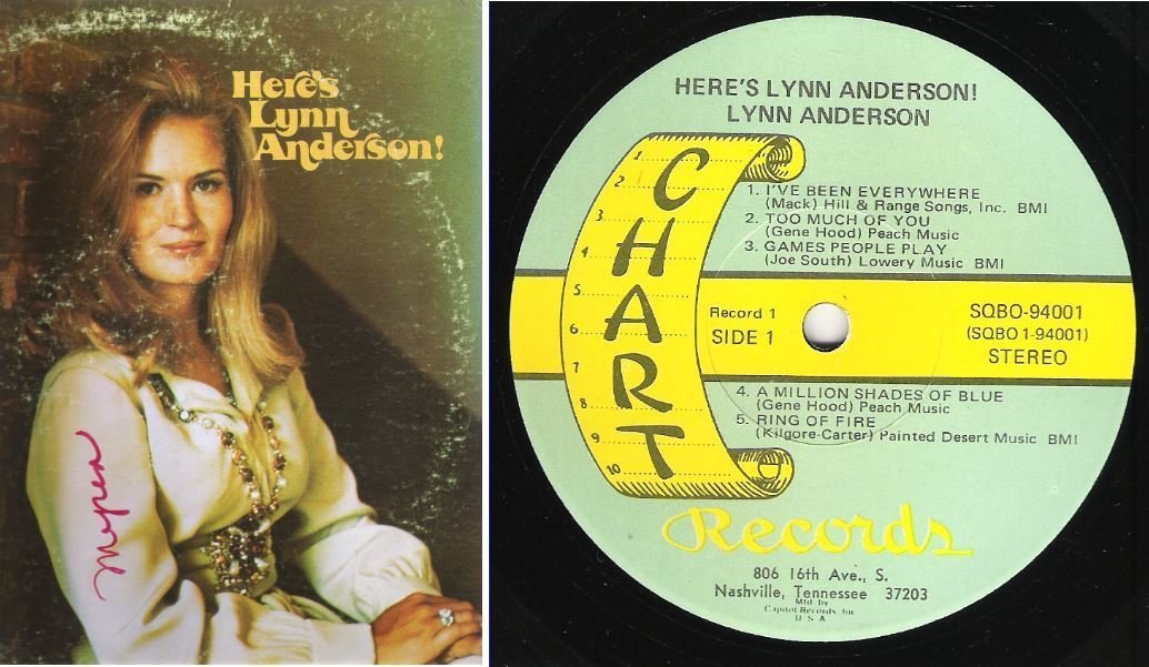 Anderson, Lynn / Here's Lynn Anderson (1972) / Chart SQBO-94001 (Album, 12" Vinyl) / 2 LP Set