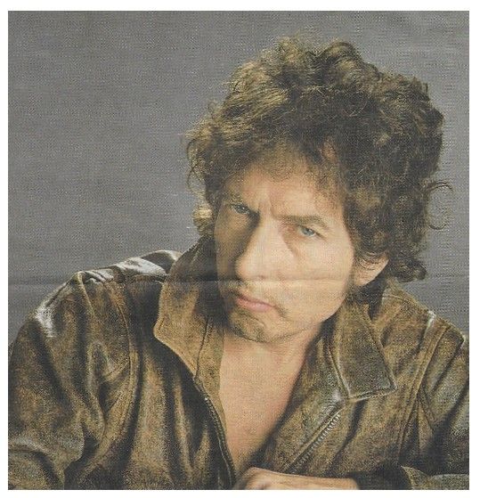Dylan, Bob / Closeup-Brown Jacket-Grey Background (1984)
