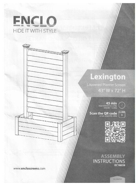 Enclo / Lexington Louvered Planter Screen (2024)