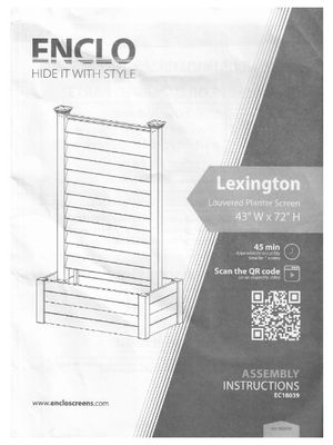 Enclo / Lexington Louvered Planter Screen (2024)