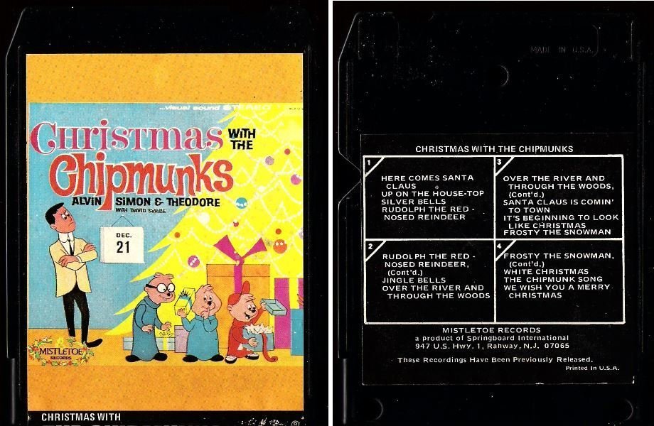 Chipmunks, The / Christmas With The Chipmunks (1975) / Mistletoe 8T-MLP-1216
