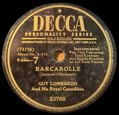 Lombardo, Guy / Barcarolle (1946) - Instrumental