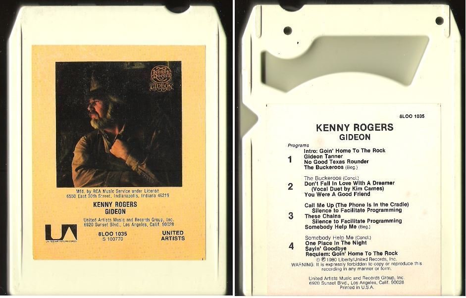 Rogers, Kenny / Gideon (1980) / United Artists 8LOO-1035