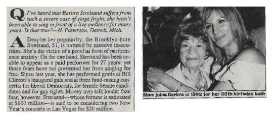 Streisand, Barbra / Severe Case of Stage Fright (1992)