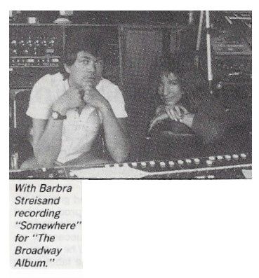 Streisand, Barbra / Recording "Somewhere" (1985) - with David Foster