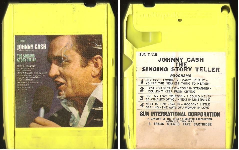 Cash, Johnny / The Singing Story Teller (1970) / Sun T-115 (8-Track Tape)