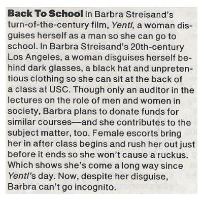 Streisand, Barbra / Back to School (1984)