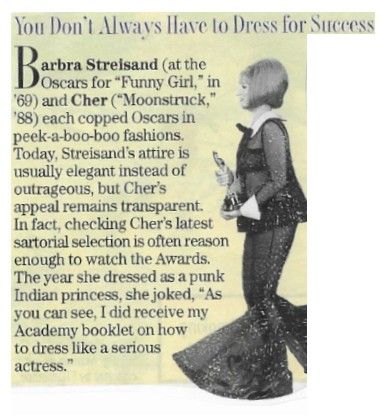 Streisand, Barbra / You Don't Always Have to Dress for Success (1969)