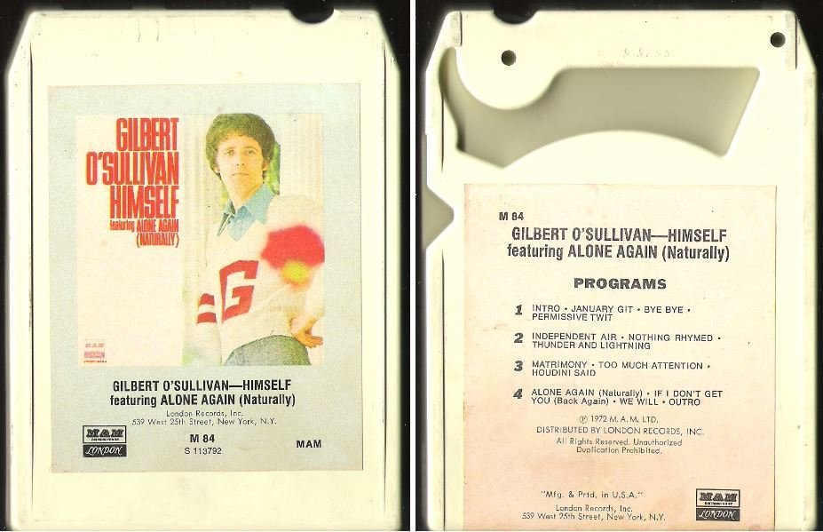 O'Sullivan, Gilbert / Himself (1972) / MAM-London M-84 (8-Track Tape)