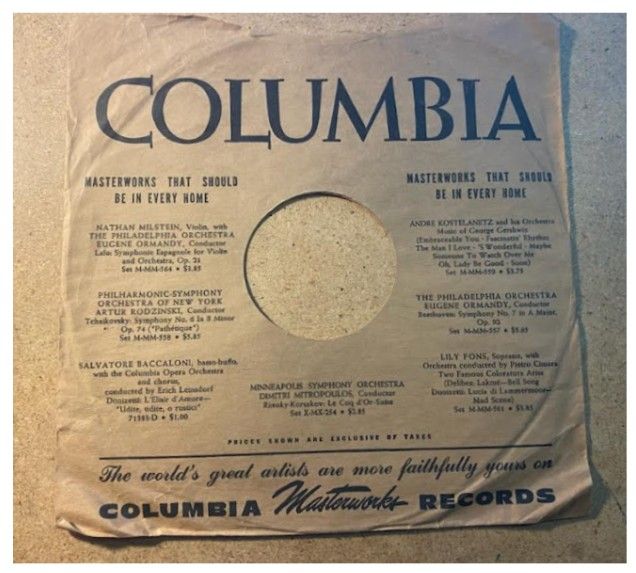 Columbia / Masterworks That Should Be in Every Home (1945) - Nathan Milstein