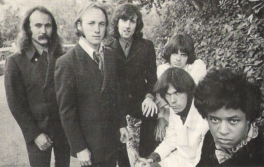 Crosby, Stills, Nash + Young / 1969 Magazine Photo, Crosby at Left (Clipping)