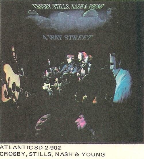Crosby, Stills, Nash + Young / 1971 Magazine Ad for "4 Way Street" LP
