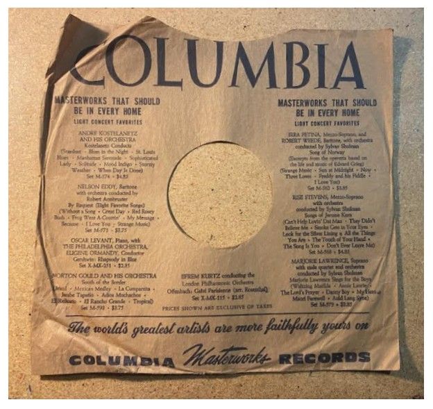 Columbia / Masterworks That Should Be in Every Home (1945) - Irra Petina