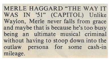 Haggard, Merle / The Way It Was in &#39;51 (1979)