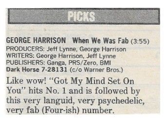 Harrison, George / When We Was Fab (1988)