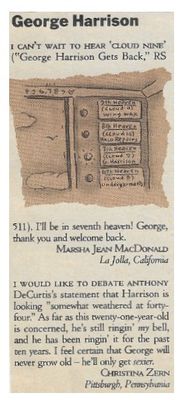 Harrison, George / I Can't Wait to Hear 'Cloud Nine' (1987)