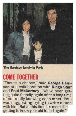 Harrison, George / Come Together-The Harrison Family in Paris (1988)