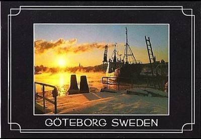 Sweden / Goteborg, Sweden / Winter in the Harbour (Postcard)