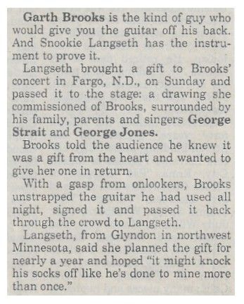 Brooks, Garth / Guitar Gift from Fan (1993)
