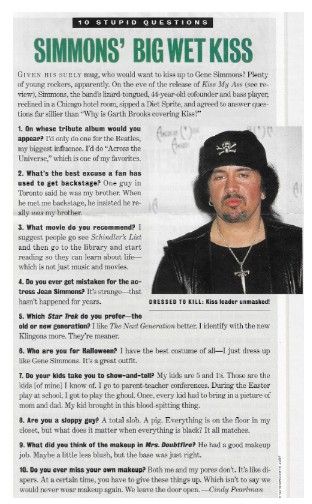 Simmons, Gene / Simmons&#39; Big Wet Kiss (1994)