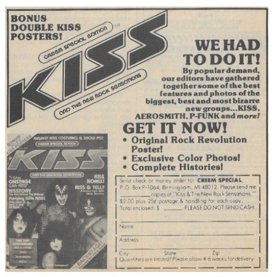 Kiss / Bonus Double Kiss Posters! (1978)