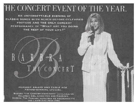 Streisand, Barbra / The Concert (1994) - The Concert Event of the Year
