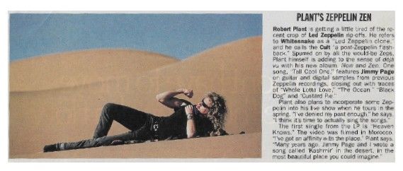 Plant, Robert / Plant&#39;s Zeppelin Zen (1988)