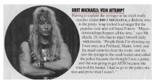 Poison / Bret Michaels: Vein Attempt (1991)