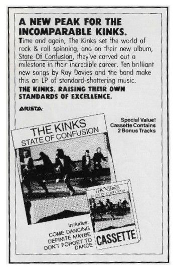 Kinks, The / State of Confusion (1983) - A New Peak