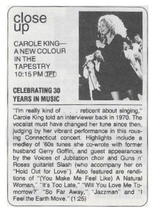King, Carole / A New Colour in the Tapestry (1994)