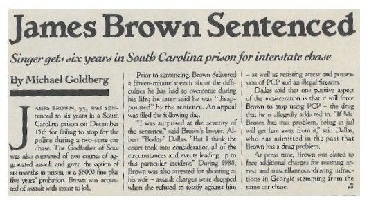 Brown, James / James Brown Sentenced (1989)