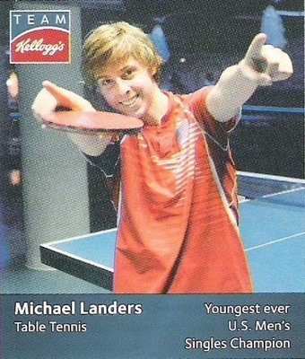 Landers, Michael / USA Olympic Team (2012) / Table Tennis (Trading Card)